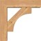 Ekena Millwork Westlake Block Smooth Bracket w/ Offset Brace, Western Red Cedar, 5 1/2"W x 20"D x 20"H BKT0604X20X20WTL05SWR - alternate 3